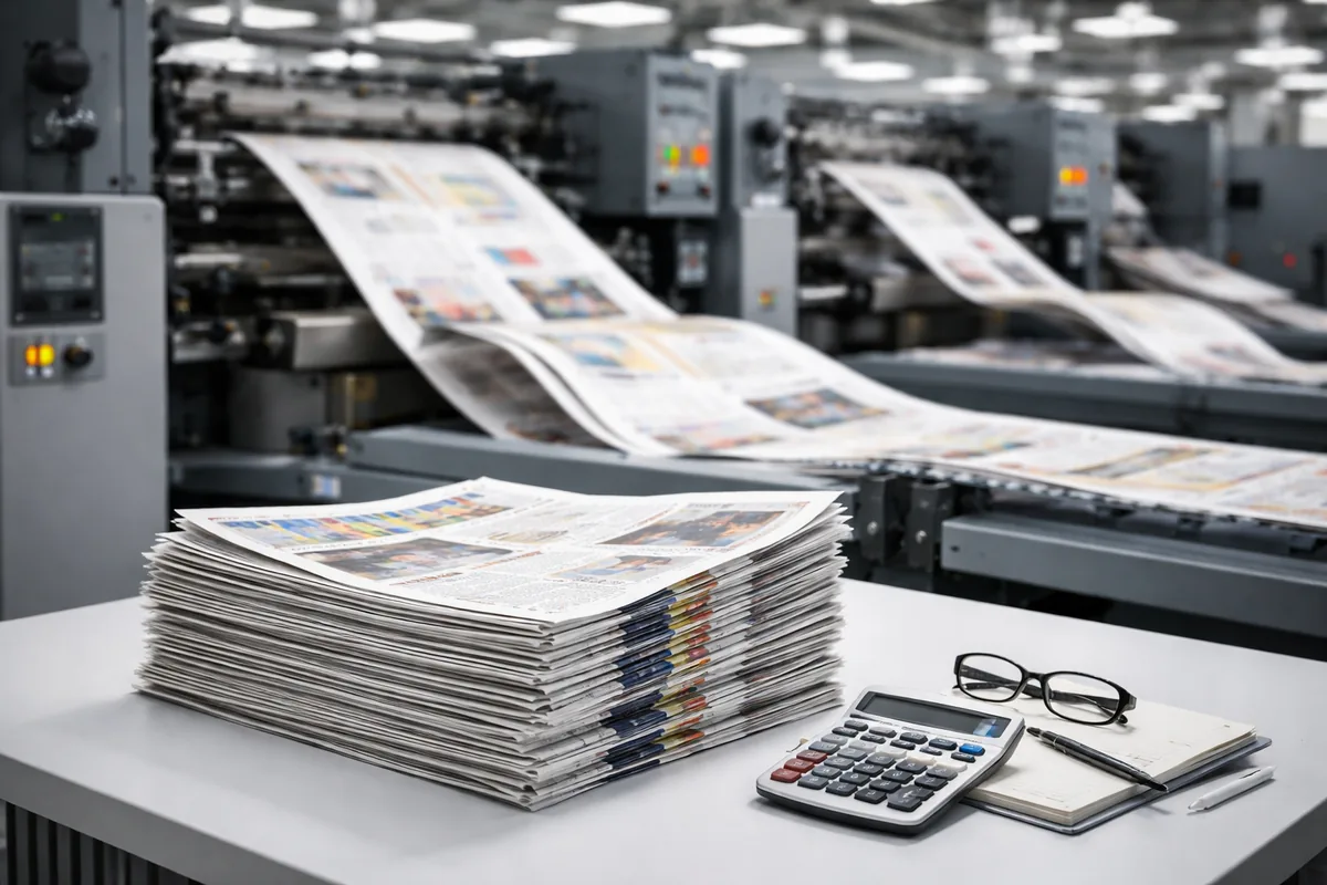 Quel est le coût de l'impression d'une affaire de gazette