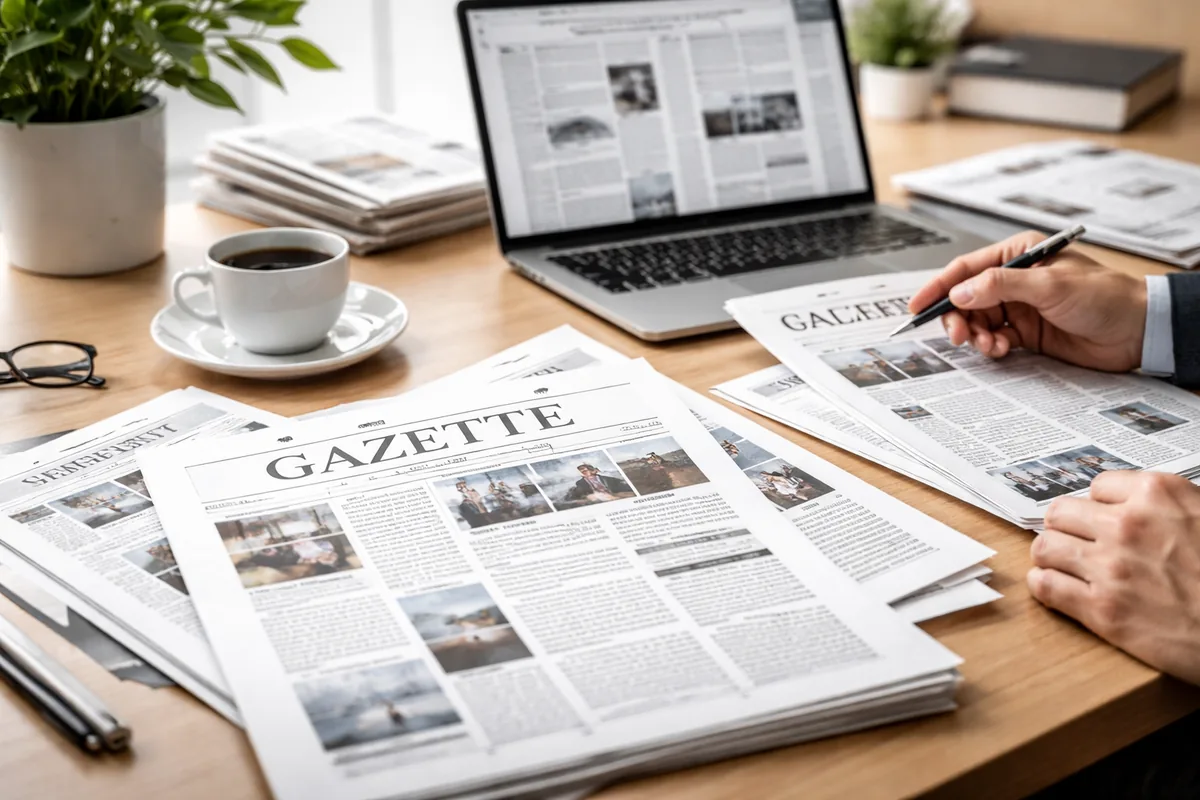 Quel format privilégier pour la mise en page d'une affaire de gazette